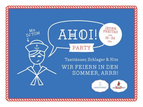 Ankerpunkt jeden Freitag AHOI Partyvon 19-00h Taxitänzer Schlager und Hits Infos +436644512100